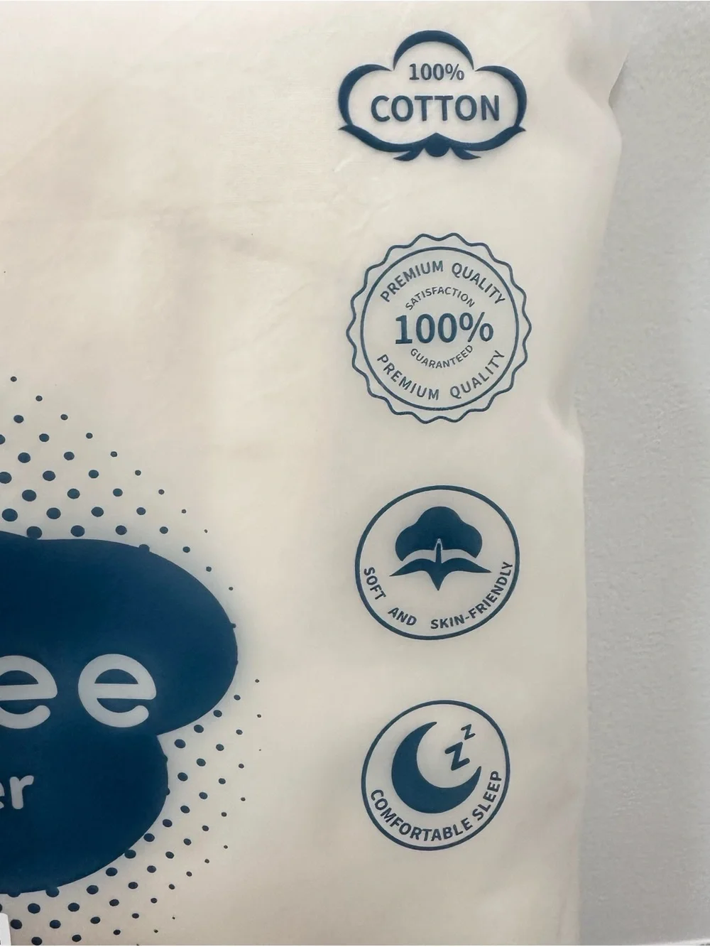 Moomee Sleep Better Duvet Cover 100% Cotton Linen Like Cream White Queen NEW